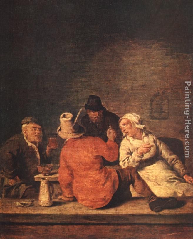 Peasants in the Tavern painting - Jan Miense Molenaer Peasants in the Tavern art painting
